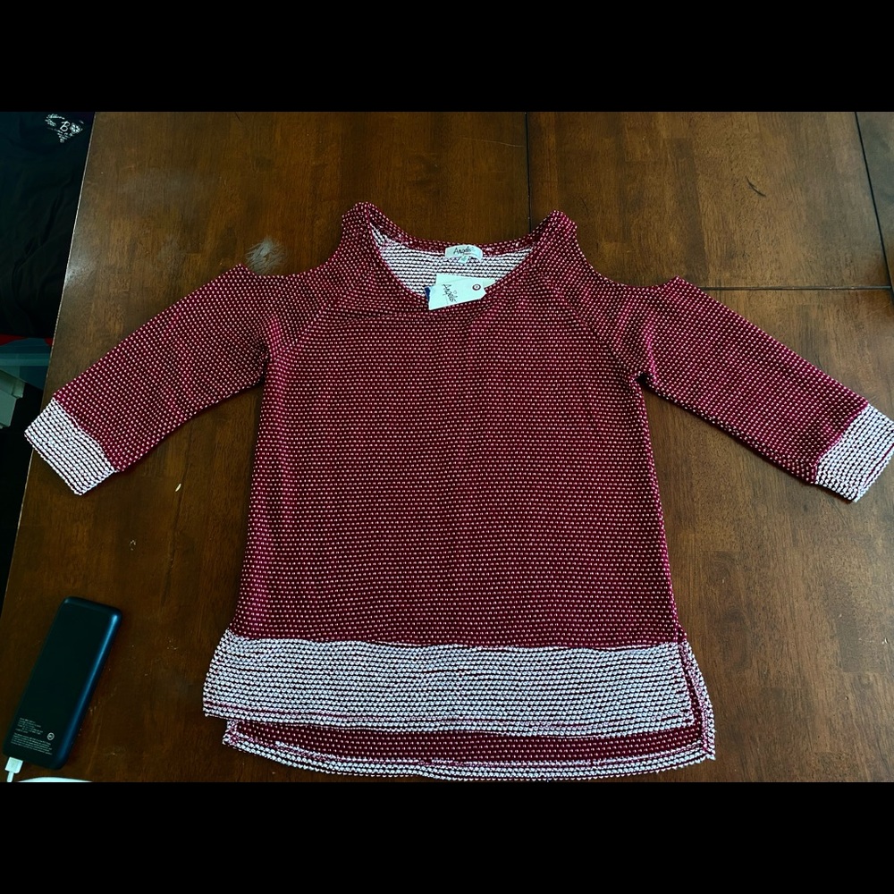Cold shoulder blouse